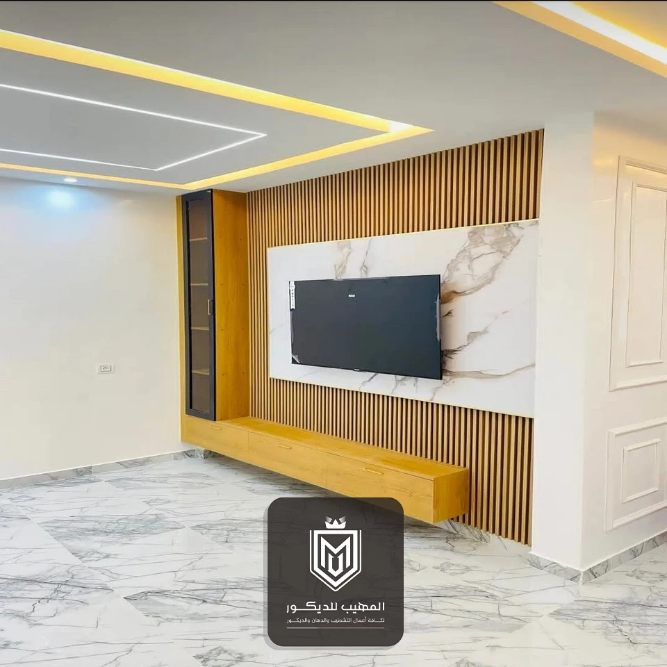 ديكور شاشة بسيط الرياض